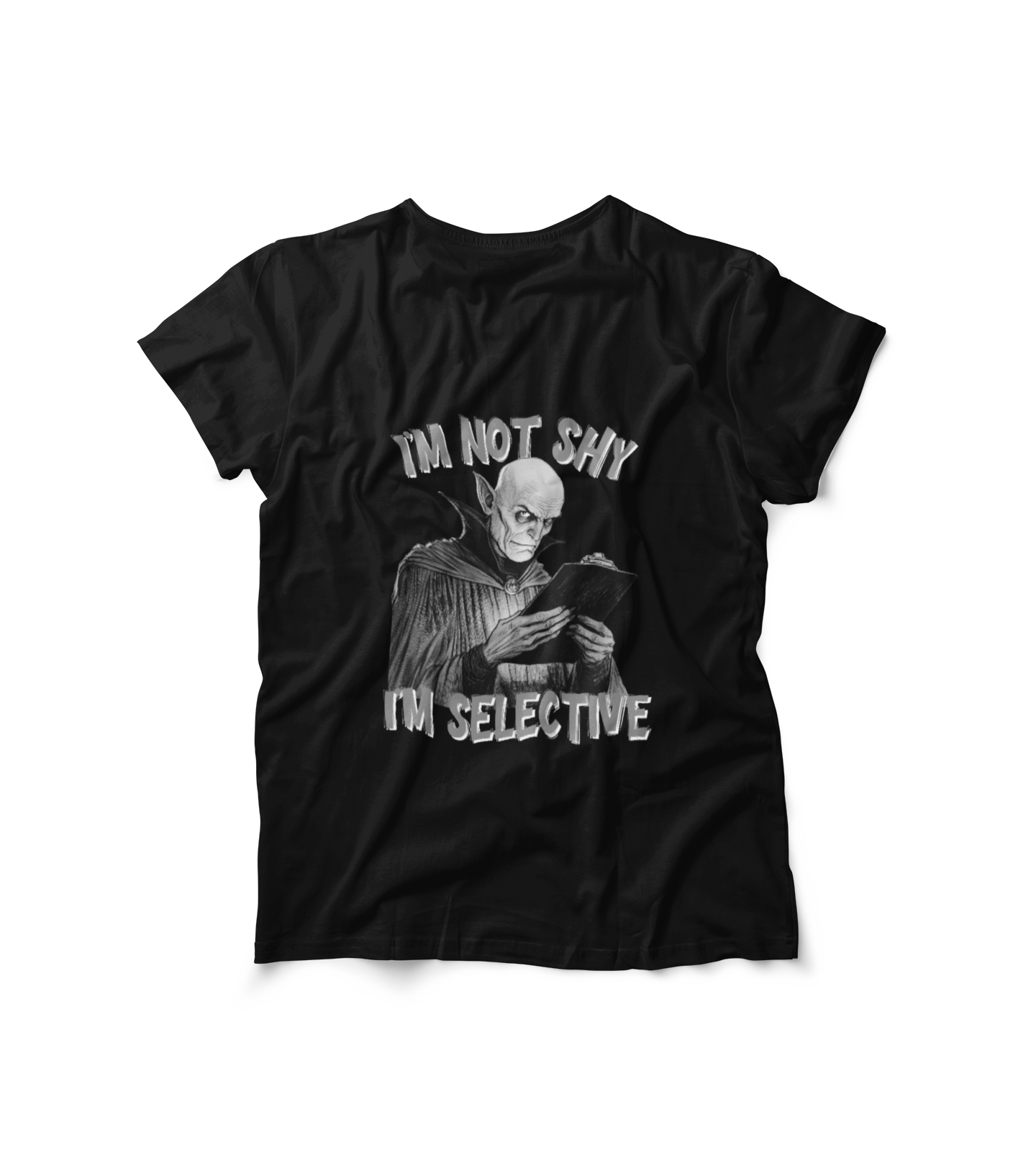 I'm Not Shy, I'm Selective - Antisocial Vampire - Unisex Garment-Dyed T-shirt
